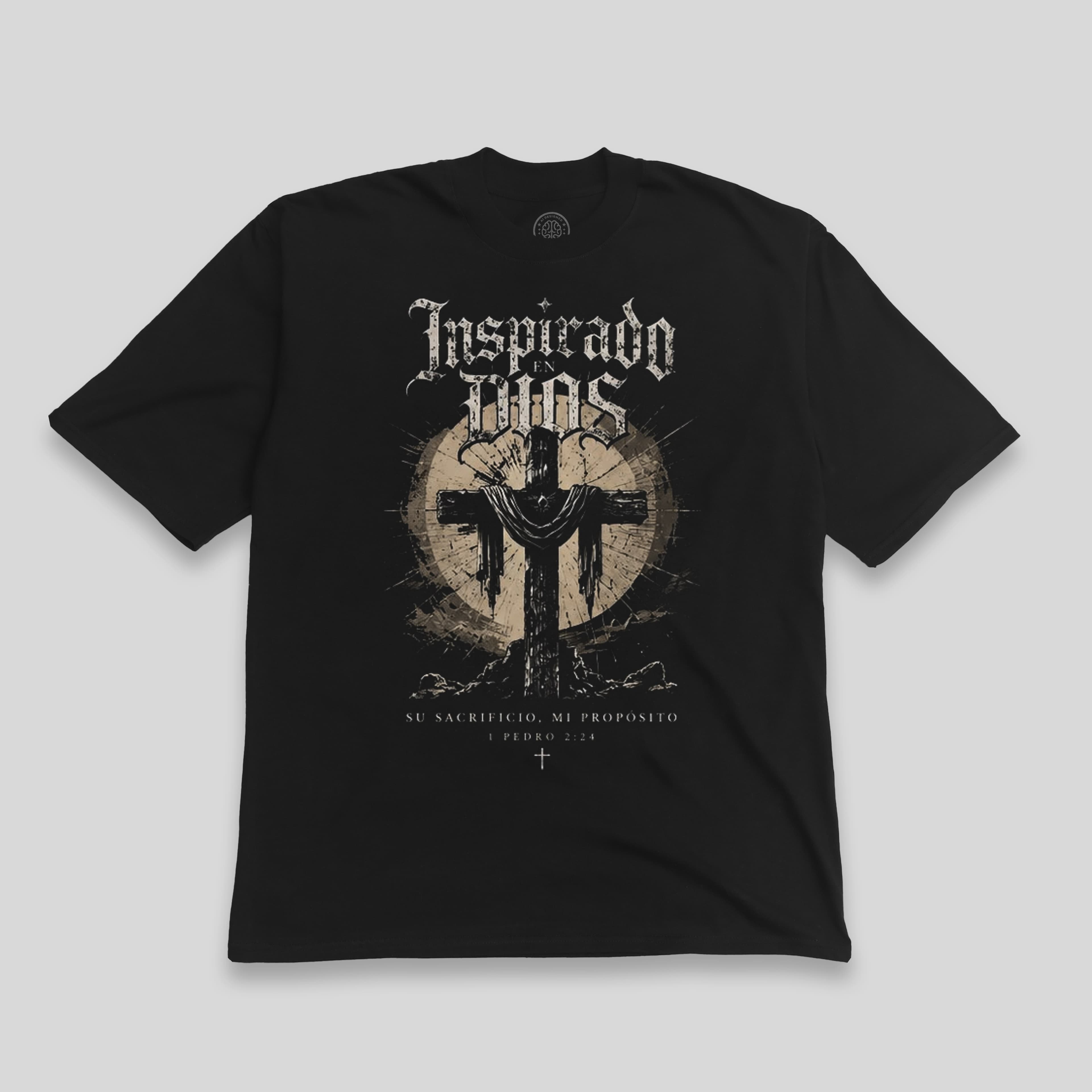 Remera Inspirado en Dios · Cruz