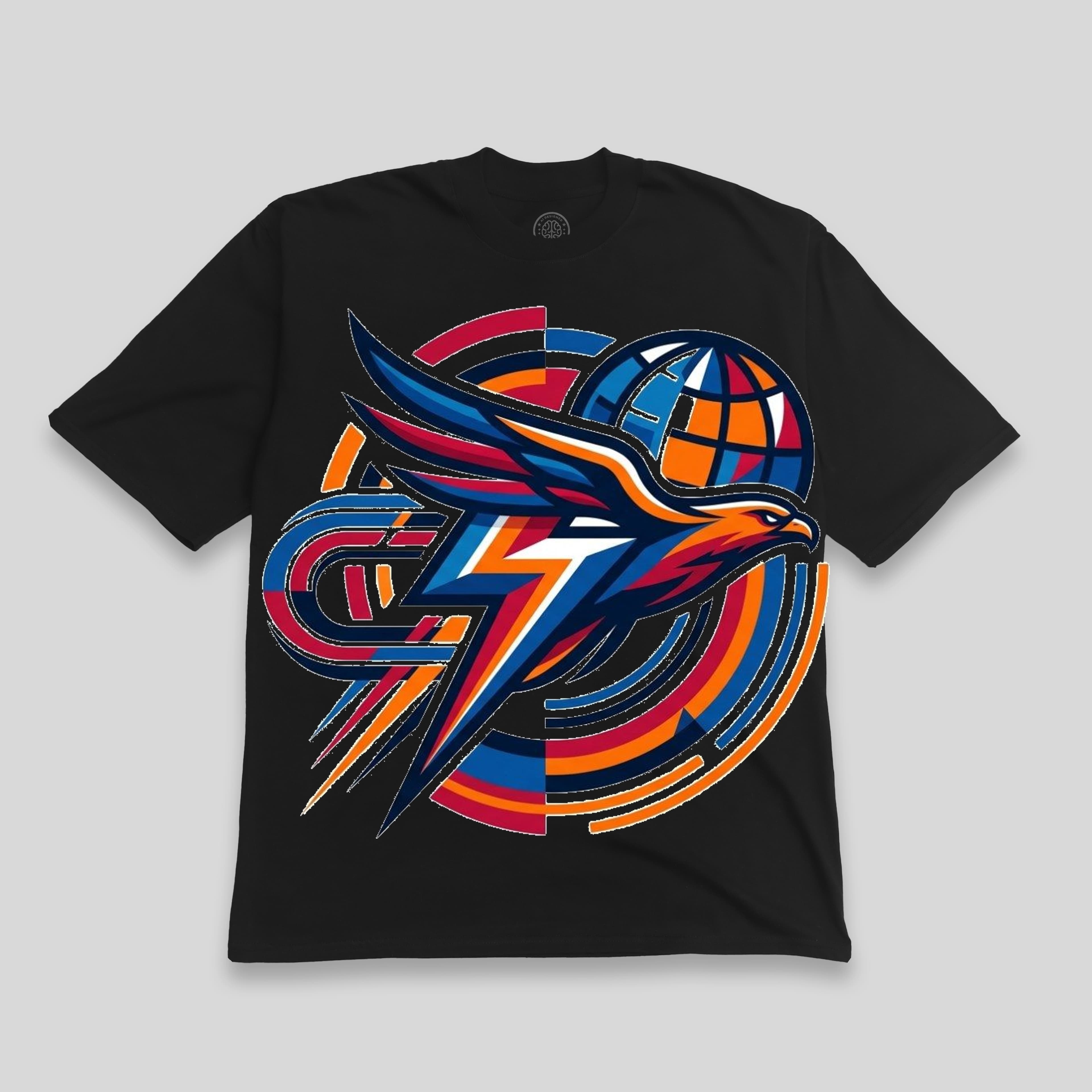 Remera Aura Negra · Rayo Dorado