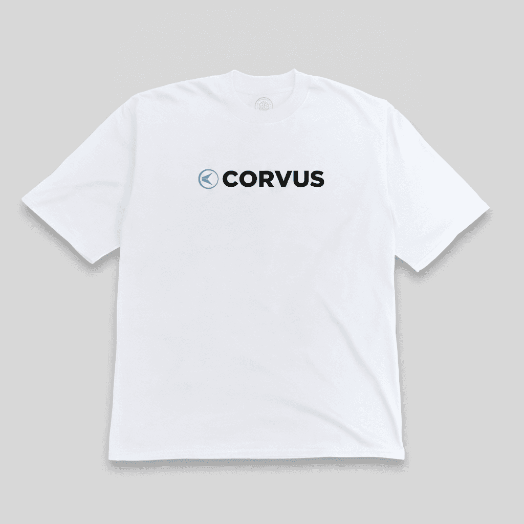 CORVUS · Remera Aura Oversize Blanca